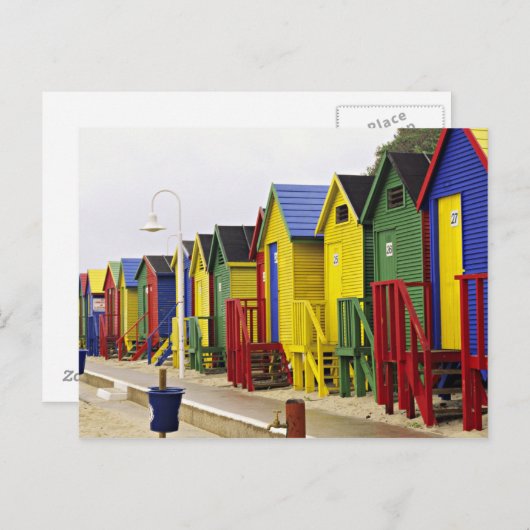 Zuid-Afrika, Western Kaapje, St James. Kleurrijk Briefkaart (Voorkant / Achterkant)