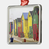 Zuid-Afrika, Western Kaapje, St James. Kleurrijk Metalen Ornament (Links)