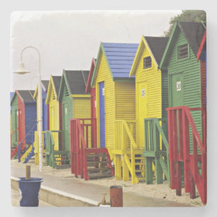 Zuid-Afrika, Western Kaapje, St James. Kleurrijk Stenen Onderzetter