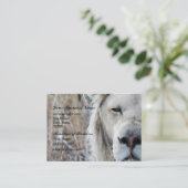 Zuid-Afrika White Lion rust Visitekaartje (Staand voorkant)