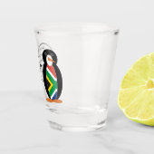 Zuid-Afrika Wilde Pinguïn Persoonlijke Cadeau Shot Glas (Rechts)