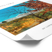 Zuid-Afrika Winter Herfst Landschap Sneeuw Poster (Hoek)