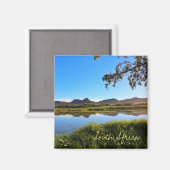 Zuid-Afrika ZA Oranjerivier Landschap Uitzicht Mag Magneet (Voorkant / Achterkant)