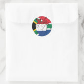 Zuid-Afrika Zuid-Afrika Nederland Ronde Sticker (Tas)