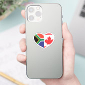 Zuid-Afrika Zuid-Afrikaans Canada Canadees Hart Sticker (Telefoon)