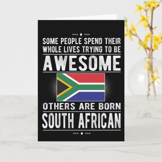 Zuid-Afrika Zuid-Afrikaanse Roots Zuid-Afrikaanse  Kaart (Gele Bloem)