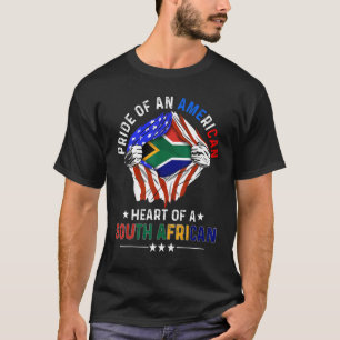 Zuid-Afrikaans-Amerikaans Pride Foreign Afric T-shirt