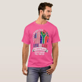 Zuid-Afrikaans Amerikaans weten we waar Afrika is T-shirt (Voorkant volledig)