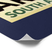  Zuid-Afrikaans blauw-Star Travel Poster (Hoek)