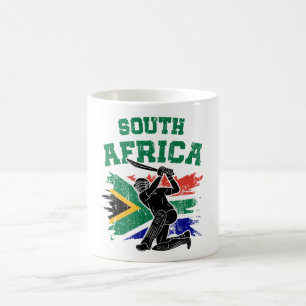 Zuid-Afrikaans cricket, Zuid-Afrika Flag fan Gift Koffiemok