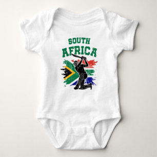 Zuid-Afrikaans cricket, Zuid-Afrika Flag fan Gift Romper