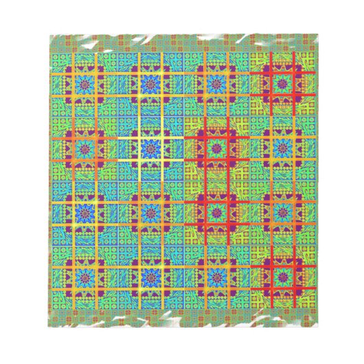 Zuid-Afrikaans Etnisch Tribaal Patroon Art Design Notitieblok (Voorkant)