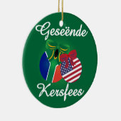 Zuid-Afrikaans kerstversiering - keramiek Keramisch Ornament (Rechts)