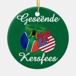 Zuid-Afrikaans kerstversiering - keramiek Keramisch Ornament