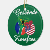 Zuid-Afrikaans kerstversiering - keramiek Keramisch Ornament (Links)