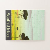 Zuid-Afrikaans landschap avond reisposter Legpuzzel (Horizontaal)