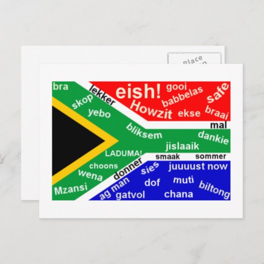 Zuid-Afrikaans Slang Briefkaart - (Voorkant / Achterkant)