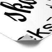 Zuid-Afrikaans Slang Poster (Hoek)