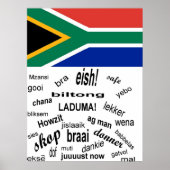 Zuid-Afrikaans Slang Poster (Voorkant)