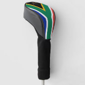 Zuid-Afrikaans Vlag & Monogrammed Golfclubs Hoesje Golfheadcover (Schuin)