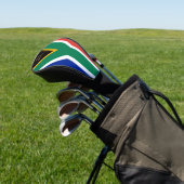 Zuid-Afrikaans Vlag & Monogrammed Golfclubs Hoesje Golfheadcover (Insitu)