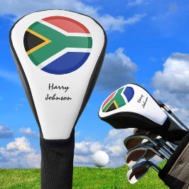 Zuid-Afrikaans Vlag & Monogrammed Golfclubs Hoesje Golfheadcover