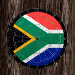 Zuid-Afrikaans vlaggenbord & Afrika/spelraad Dartbord<br><div class="desc">Dartboard: Zuid-Afrika & Zuid-Afrikaanse vlagdonkers,  familiespelletjes - hou van mijn land,  zomerspelen,  feestdag,  vaderdag,  verjaardagsfeest,  universiteitsstudenten/sportfans</div>