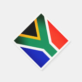 Zuid-Afrikaans vlagpapier Napkins Servet (Hoek)