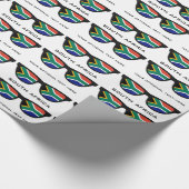 Zuid-Afrikaanse aangepaste tekst- en kleurcadeauom Cadeaupapier (Hoek)