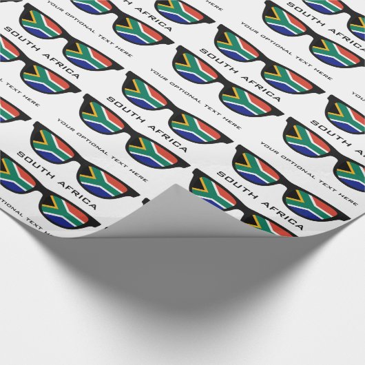 Zuid-Afrikaanse aangepaste tekst- en kleurcadeauom Cadeaupapier (Hoek)