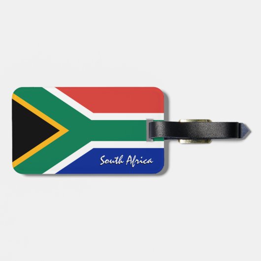 Zuid-Afrikaanse Bagagelabels, patriottische Afrika Bagagelabel (Achterkant horizontaal)