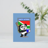 Zuid-Afrikaanse Baseball Panda Briefkaart (Staand voorkant)