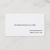 Zuid-Afrikaanse biltong | PERSONEELSEL Visitekaartje (Achterkant)