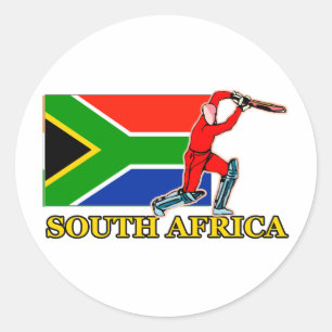 Zuid-Afrikaanse cricketspeler Ronde Sticker