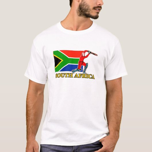 Zuid-Afrikaanse cricketspeler T-shirt (Voorkant)