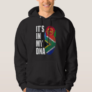 Zuid-Afrikaanse en Eritrese mix DNA vlag erfgoed Hoodie