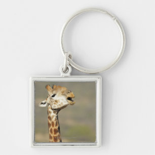 Zuid-Afrikaanse giraffe (Giraffa camelopardalis) Sleutelhanger