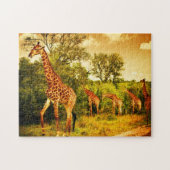 Zuid-Afrikaanse giraffen Legpuzzel (Horizontaal)
