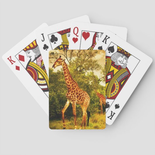 Zuid-Afrikaanse giraffen Pokerkaarten (Achterkant)