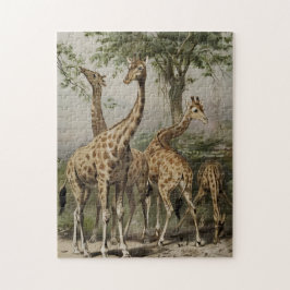  Zuid-Afrikaanse Giraffes Legpuzzel