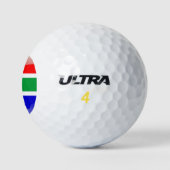 Zuid-Afrikaanse glanzende vlag Golfballen (Logo)