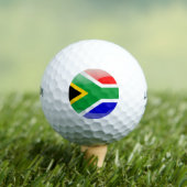 Zuid-Afrikaanse glanzende vlag Golfballen (Insitu Shirt)