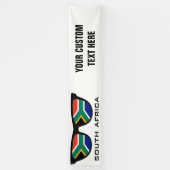 Zuid-Afrikaanse handjekst & kleurenbanner Spandoek (Verticaal)