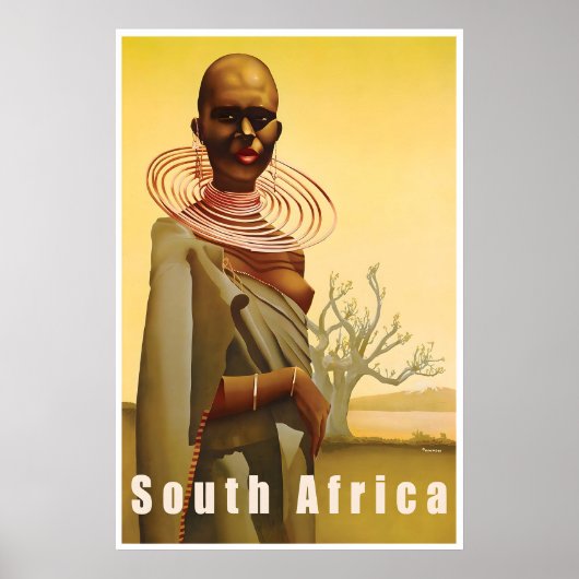 Zuid-Afrikaanse Kunstprint Afrikaanse Reisposter Poster (Voorkant)