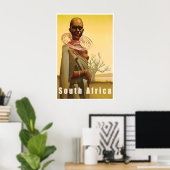 Zuid-Afrikaanse Kunstprint Afrikaanse Reisposter Poster (Thuiskantoor)