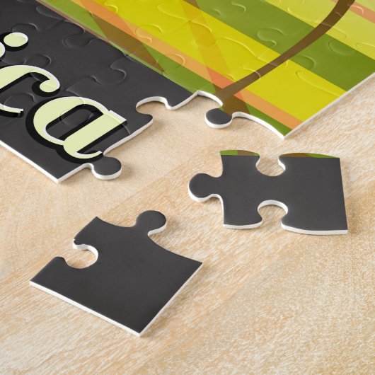 Zuid-Afrikaanse landschapsavond reisposter Legpuzzel (Zijkant)