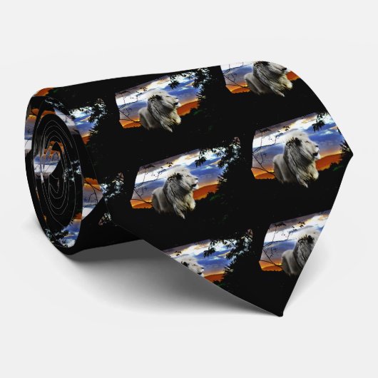 Zuid-Afrikaanse leeuw in de Oerwoud Stropdas (Opgerold)