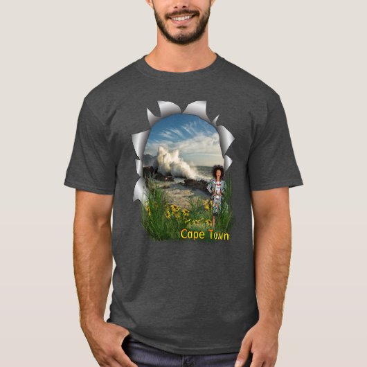 Zuid-Afrikaanse mode meisje uit Kaapstad T-shirt (Voorkant)