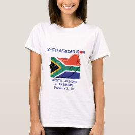 ZUID-AFRIKAANSE MOM Meer dan Rubies PROVERBS 31 T-shirt