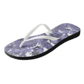 Zuid-Afrikaanse Paarse Jacaranda Flowers Teenslipp Teenslippers (Schuin)